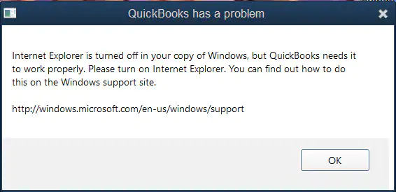 QuickBooks Has a Problem - Image