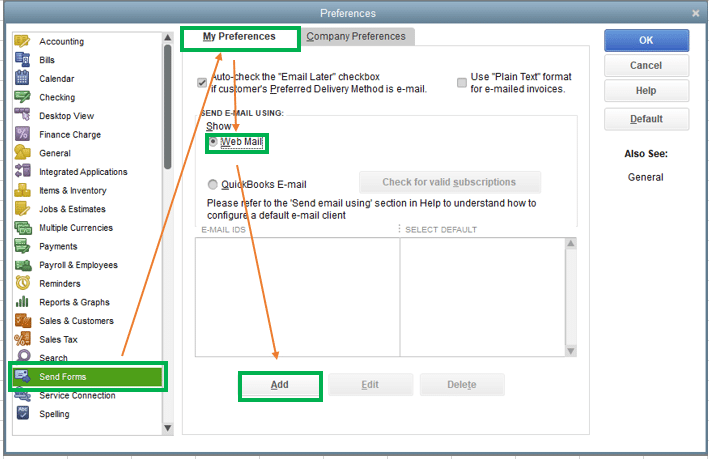 Add webmail - Image