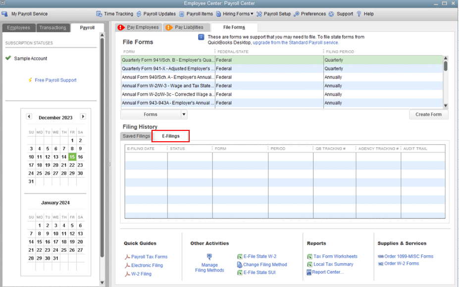 Printing W-3 forms if automated Taxes and Forms - Image