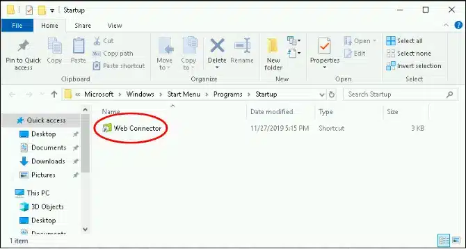Rename QuickBooks Web Connector - Image