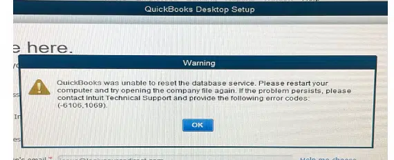 QuickBooks Error 6106 and 1069 - Image