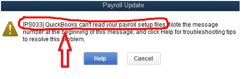 QuickBooks Payroll Error PS033 - Image