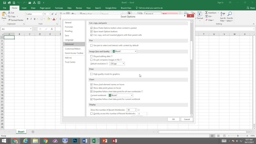 Advance Settings - Image