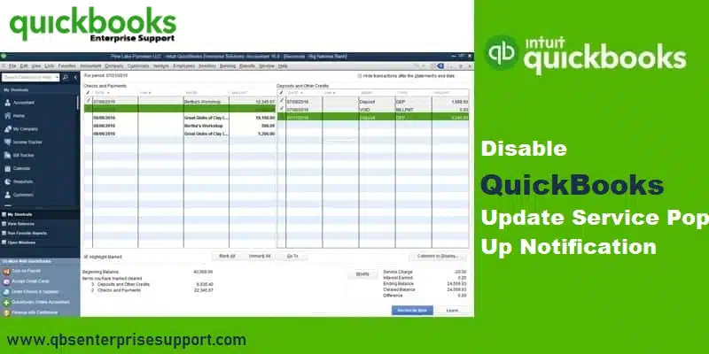 How to Disable QuickBooks Update Service Pop Up Notification - Featured Image