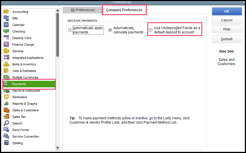 Sales receipt for payments you process outside of QuickBooks - Image