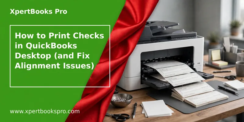 Featured image: How to Print Checks in QuickBooks Desktop (and Fix Alignment Issues)