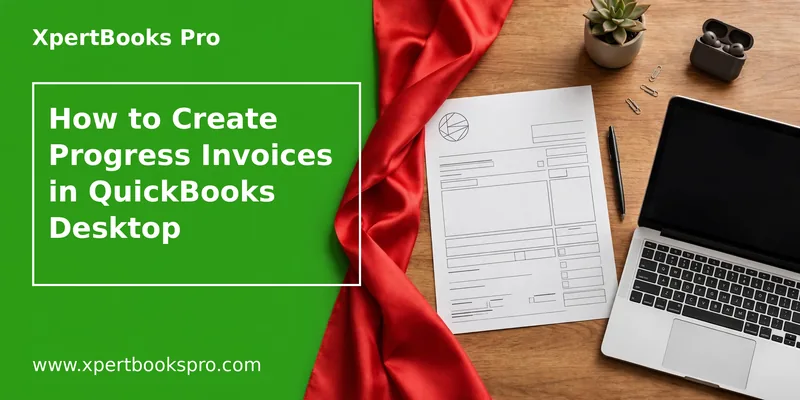 Featured image: How to Create Progress Invoices in QuickBooks Desktop